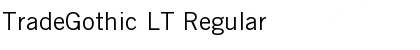 Download TradeGothic LT Regular Font