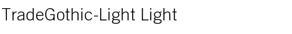 Download TradeGothic-Light Light Font