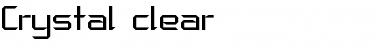 Download Crystal clear Regular Font Title Preview
