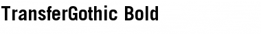 Download TransferGothic Bold Font