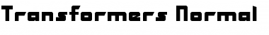 Download Transformers Normal Font