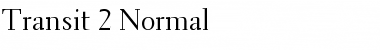 Download Transit 2 Normal Font