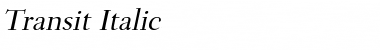 Download Transit Italic Font Title Preview