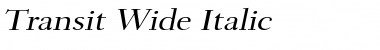 Download Transit Wide Italic Font