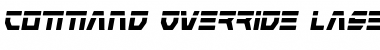 Download Command Override Laser Italic Italic Font Title Preview