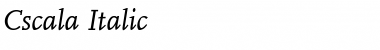 Download Cscala Italic Font Title Preview