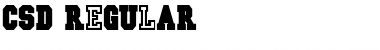 Download CSD Regular Font Title Preview