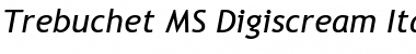 Download Trebuchet MS Digiscream Italic Font