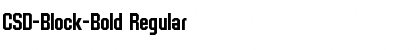 Download CSD-Block-Bold Regular Font Title Preview