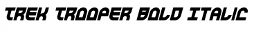 Download Trek Trooper Bold Italic Bold Italic Font