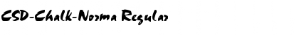 Download CSD-Chalk-Norma Regular Font Title Preview