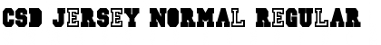 Download CSD-JERSEY-Normal Regular Font Title Preview