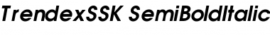 Download TrendexSSK SemiBoldItalic Font