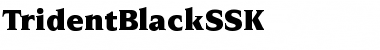 Download TridentBlackSSK Font