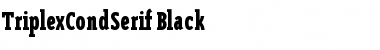 Download TriplexCondSerif-Black Black Font