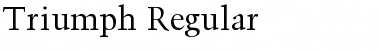 Download Triumph Regular Font