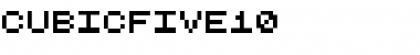 Download CubicFive10 Regular Font Title Preview