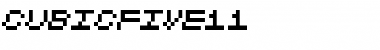 Download CubicFive11 Italic Font Title Preview