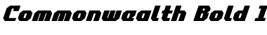 Download Commonwealth Bold Italic Bold Italic Font Title Preview
