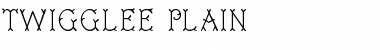 Download Twigglee Plain Font Title Preview