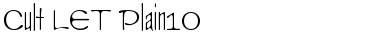 Download Cult LET Plain Font Title Preview