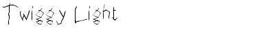 Download Twiggy Regular Font Title Preview