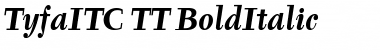 Download TyfaITC TT BoldItalic Font Title Preview