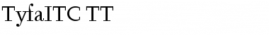 Download TyfaITC TT Book Font Title Preview