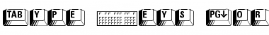 Download Type Keys Normal Font Title Preview
