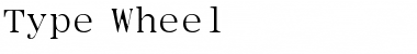 Download Type Wheel Regular Font Title Preview