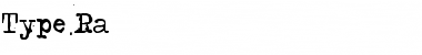Download Type-Ra Regular Font Title Preview