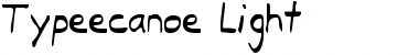 Download Typeecanoe Light Light Font Title Preview