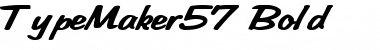 Download TypeMaker57 Bold Font Title Preview