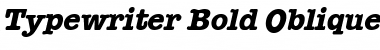 Download Typewriter Bold-Oblique Font Title Preview