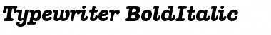 Download Typewriter BoldItalic Font Title Preview