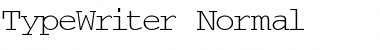 Download TypeWriter Normal Font Title Preview