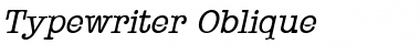 Download Typewriter Oblique Font Title Preview