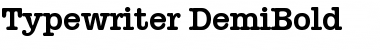 Download Typewriter-DemiBold Regular Font Title Preview
