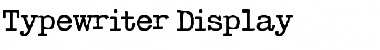 Download Typewriter Regular Font Title Preview