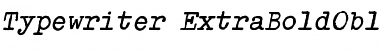 Download Typewriter ExtraBold Font Title Preview
