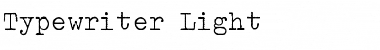 Download Typewriter Light Font Title Preview