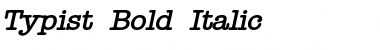 Download Typist Bold Italic Font Title Preview