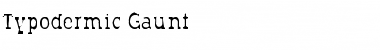 Download Typodermic Gaunt Regular Font Title Preview