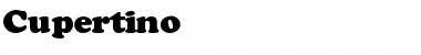 Download Cupertino Plain Font Title Preview