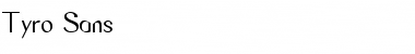 Download Tyro Sans Regular Font Title Preview