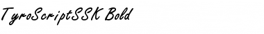 Download TyroScriptSSK Bold Font Title Preview