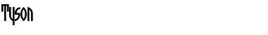 Download Tyson Medium Font Title Preview