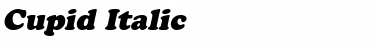Download Cupid Italic Font Title Preview