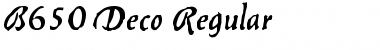 Download B650-Deco Regular Font
