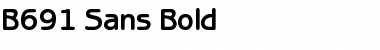 Download B691-Sans Bold Font